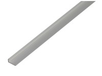 Élvédő idom eloxált 8 mm x 19 mm x 2000 mm ezüst Élvédő idom eloxált 8 mm x 19 mm x 2000 mm ezüst