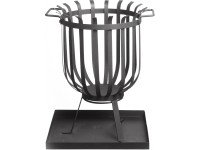 Gartenfreude tűzgyújtó kosár piszkavassal és alátéttel 36 cm x 36 cm x 46 cm