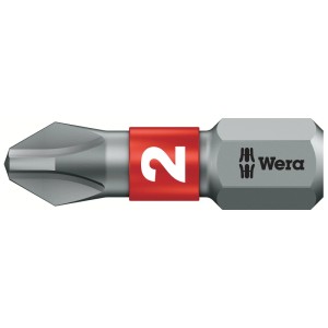 Wera 2. számú bit csavarhúzó készlethez, bit tartó piros gyűrűvel.
