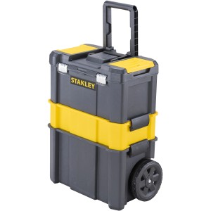Stanley Rollende Werkstatt Essential STST1-80151, guruló műhely teleszkópos fogantyúval és kerekekkel.