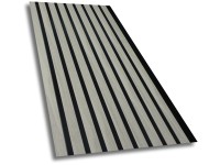 Akusztikus dekorativ panel p.szürke fekete újrahasznosított filc hátlapon 600 mm Akusztikus dekorativ panel p.szürke fekete újrahasznosított filc hátlapon 600 mm