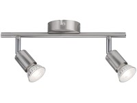 Paulmann Spotlight Carolina 2 x 10 W GU10 nikkel matt 230 V fém