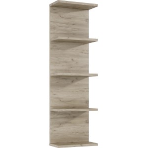 Nyitott Maximus fürdőszobai polc 30 cm Sanremo tölgy kinézetben fürdőszobai kiegészítők és dekoráció számára.