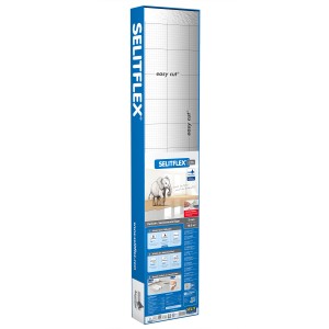 Selitflex hangszigetelés csomagolása parkettához és laminálthoz, 3 mm, 10 m², AquaStop-pal.