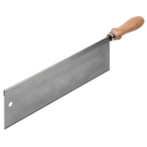 wolfcraft finom fűrész 300 mm precíz vágásokhoz fában és műanyagban, fa nyéllel.
