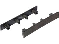 Végzáró sapkák WPC teraszpadlólapokhoz antracitszürke 6 darab Végzáró sapkák WPC teraszpadlólapokhoz antracitszürke 6 darab