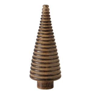 Sötétbarna Gjovic dekorációs figura mangófából, 17x6x17 cm, beltéri használatra.