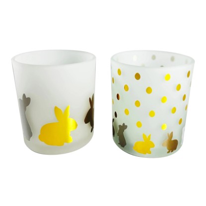 Boltze mécsestartó Tinka nagy 10 cm x 9 cm x 10 cm arany