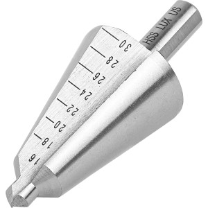 LUX Comfort lemezfúró, 16-30 mm, precíz fúráshoz fémbe és műanyagba.