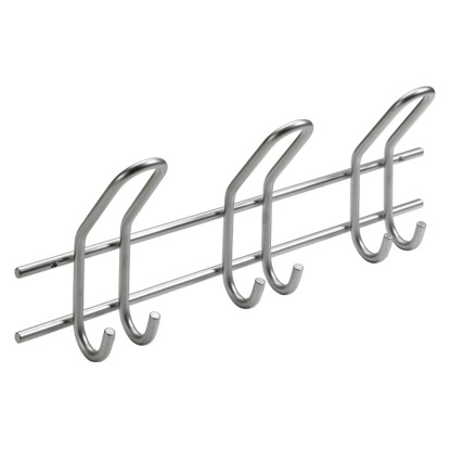 Hettich ruhafogas fém ezüst 3 akasztóval