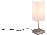 Reality asztali lámpa Ole 350 mm x 100 mm x 100 mm nikkel matt