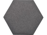 Hatszögletű fali panel 30 cm x 30 cm textil sötétszürke Hatszögletű fali panel 30 cm x 30 cm textil sötétszürke