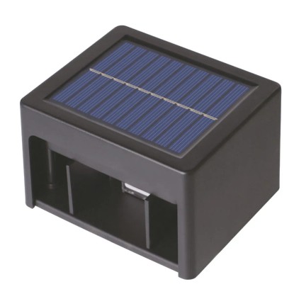 Napelemes LED falilámpa mozgásérzékelővel fel és le fénnyel