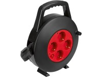 Kábeldob H05VV-F 3G1,5 fekete-piros 7 m Kábeldob H05VV-F 3G1,5 fekete-piros 7 m