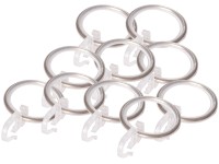 Függönykarikák ráncszedő akasztóval 10 db 19 mm matt ezüst Függönykarikák ráncszedő akasztóval 10 db 19 mm matt ezüst