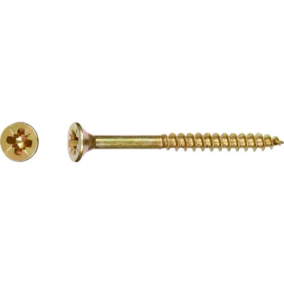 LUX-TOOLS süllyesztett fejű univerzális csavar PZ-behajtás 4 mm x 40 mm 200 db