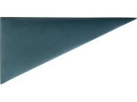 Háromszög alakú fali párna 15 cm x 30 cm bársony petrolkék