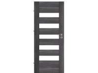 Keretes beltéri ajtólap Novara 10 Antracit 75 cm x 210 cm balos