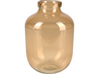 Safari Lodge váza üveg 22 cm x 16 cm átmérő sárga