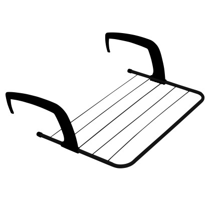 Casa Si fűtőtestre akasztható ruhaszárító Hot fekete 3 m