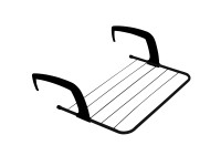 Casa Si fűtőtestre akasztható ruhaszárító Hot fekete 3 m