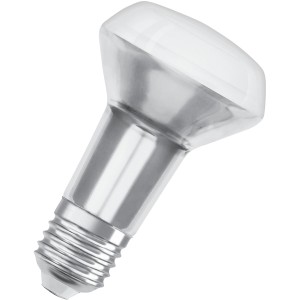 Osram E27 LED reflektor R63, 4,3 W, meleg fehér, lakóterekbe. Energiatakarékos és tartós.
