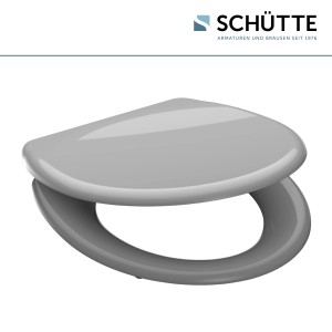 Schütte WC ülőke Grey Duroplast SoftClose és gyorsrögzítő funkcióval.