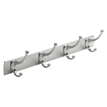 Hettich ruhafogas 4 akasztóval matt alumínium/cink