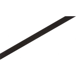 Fekete hurkos szalag, 20 mm széles, méterre eladó, textíliákra varráshoz.