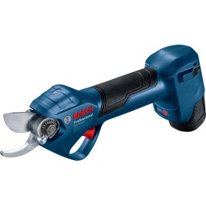 Bosch Professional akkumulátoros kerti olló, kék/fekete, a pontos vágásokért.