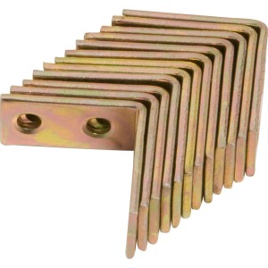 12 db sárga horganyzott széksarok 30x30x14 mm fa szerkezetekhez.