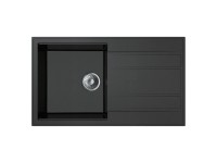 Miló beépíthető mosogató Luxuria 86 gránit kompozit grafit Miló beépíthető mosogató Luxuria 86 gránit kompozit grafit