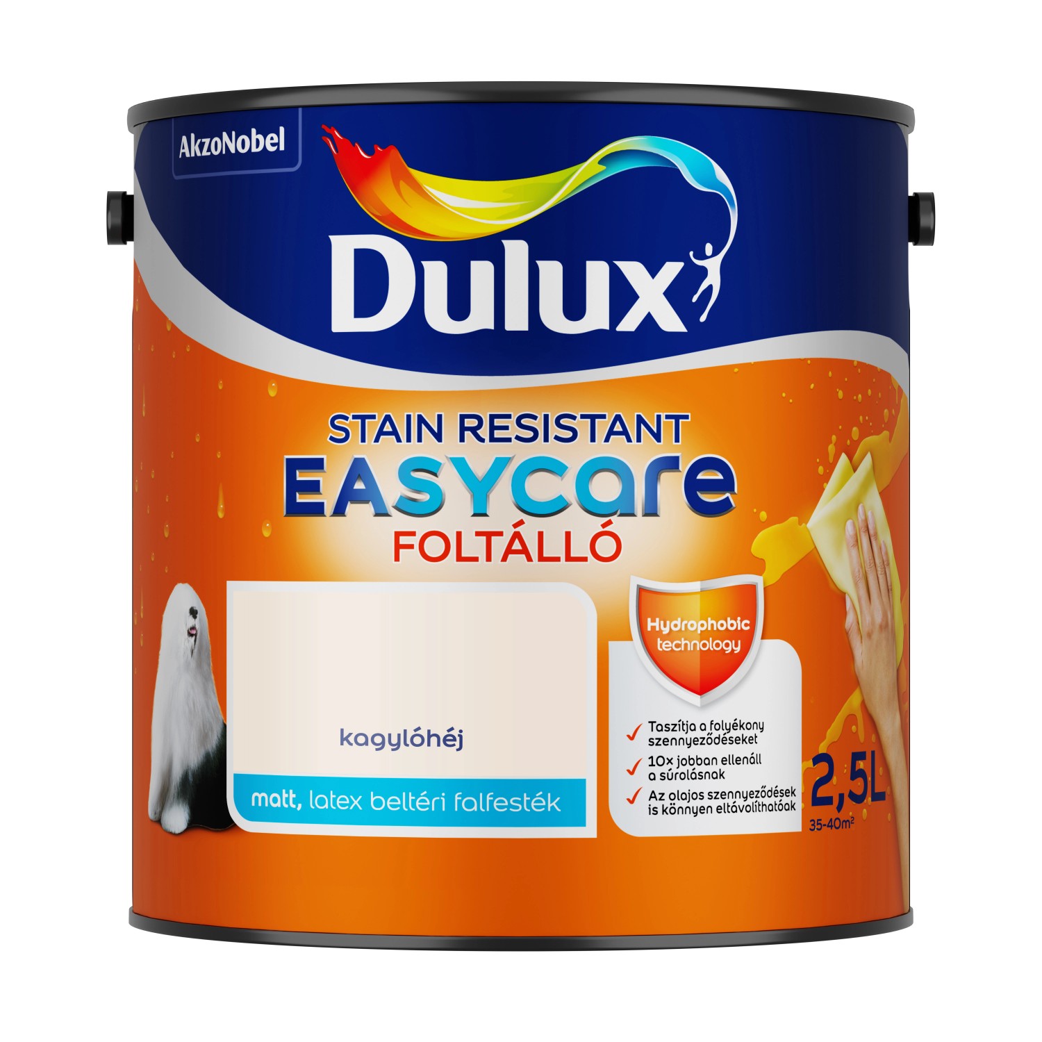 Dulux EasyCare folt ll belt ri falfest k kagyl h j matt 2 5 l