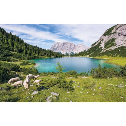 Komar vlies fotótapéta Paradise Lake 400 cm x 250 cm