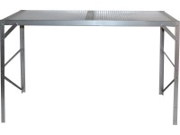 Alumínium asztal légkamrás lemez rakodófelülettel 121 cm x 54 cm fényes alumíniu Alumínium asztal légkamrás lemez rakodófelülettel 121 cm x 54 cm fényes alumíniu