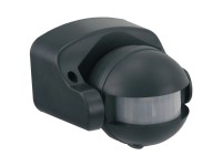 Mozgásérzékelő 180° fekete IP44 Mozgásérzékelő 180° fekete IP44