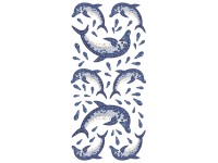 Öntapadós csempedekor delfin 15 cm x 30 cm