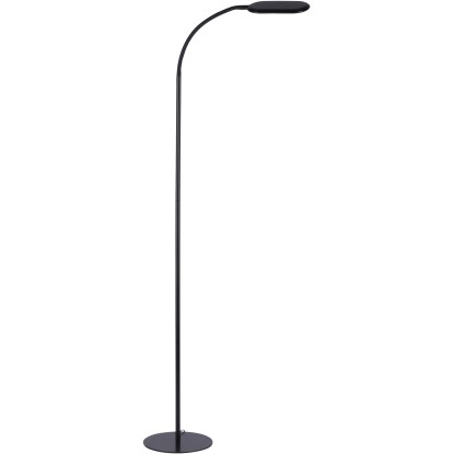 Fekete LED állólámpa Kelly, dimmelhető és állítható magasságú, 63x175 cm.
