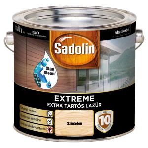 Sadolin Extreme fa lazúr, színtelen, a hosszantartó védelemért és a fa felületkezeléséért.