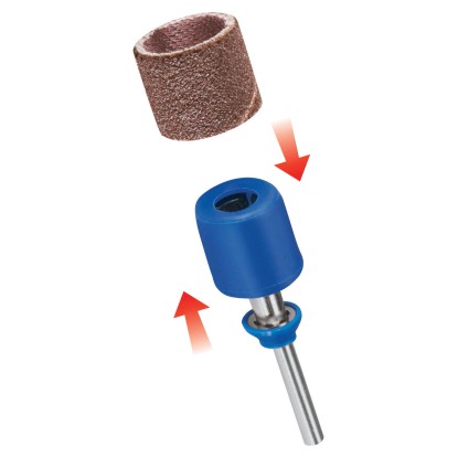 Dremel SC407 csiszolótüske csiszolószalaggal a gyors szerszámcseréhez, alkalmas miniatűr szerszámokhoz.