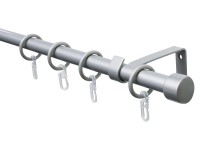 Gardinia Cap karnisrúdkészlet 1 pályás 16/13 mm ezüstszínű 134 cm x 5,5 cm