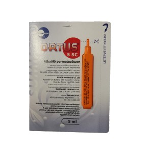 Ortus 5 SC növényvédő szer, 5 ml-es ampulla.