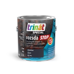 Trinát rozsdavédő festék, antracit, 2,5 literes doboz. Korróziógátló alapozó és fedőfesték.