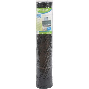 Tekercsben lévő zöld HDPE belátásgátló, 100x2500cm, átlátszó műanyag csomagolásban.