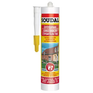 Soudal szilikon patron, építkezéshez alkalmas.