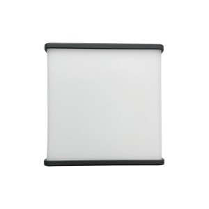 Modern, antracit Lutec Doblo LED kültéri fali lámpa, 15x15x8 cm, kültéri használatra.