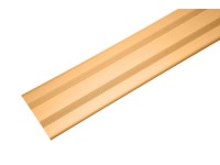 Átvezető profil eloxált alu öntapadó csiszolt rozsdamentes acél színű Átvezető profil eloxált alu öntapadó csiszolt rozsdamentes acél színű