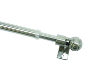 GARDINIA kávéházi rúd Meran  8/10 mm nemesacél hatású 80 cm - 140 cm