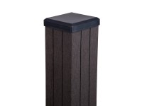 GroJa kerítéscölöp dübeles rögzítéshez oszlopsapkával 7 cm x 7 cm x 100 cm