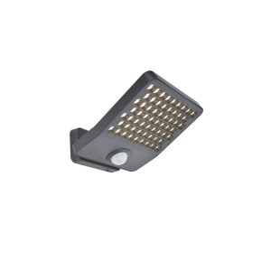 Modern LED kültéri fali lámpa mozgásérzékelővel, ideális házak és kertek megvilágítására.